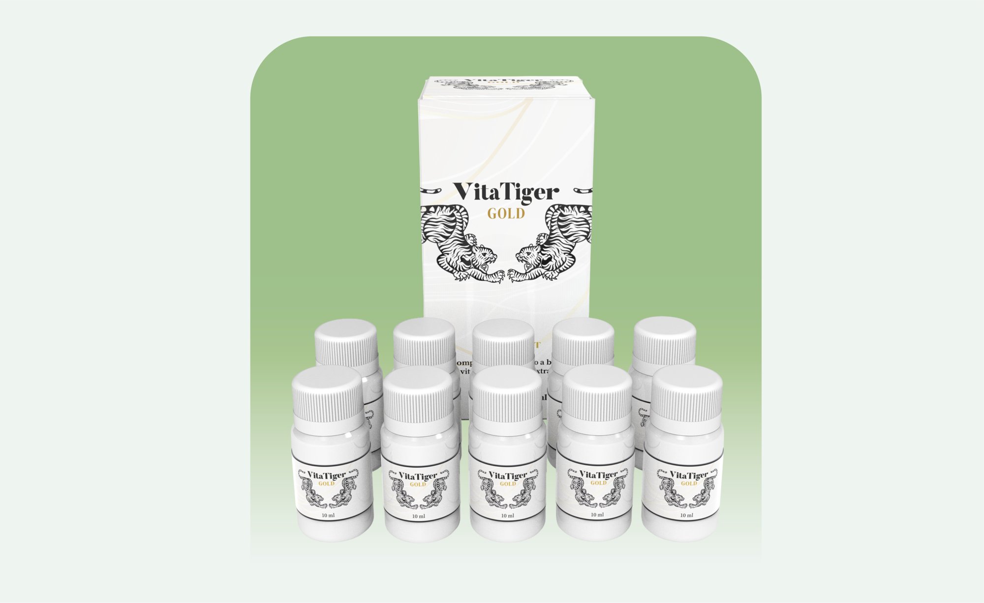 VITATIGER GOLD – 10 flacons x 10 ml (100 ml | 10 doses)